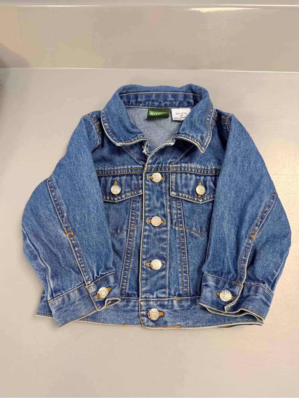 Kids Denim Trucker Jacket - Blue Royal manor brand size 2t unisex/gender neutral
